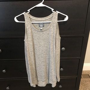 Cold shoulder sweater!
